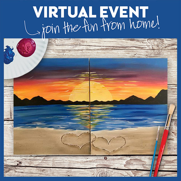Romance on the Beach 2 Ways: Take Home Kit Included or Use Your Own Supplies